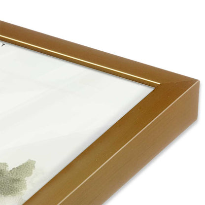 [Color:Polished Gold], Picture of art in a Polished Gold frame at an angle