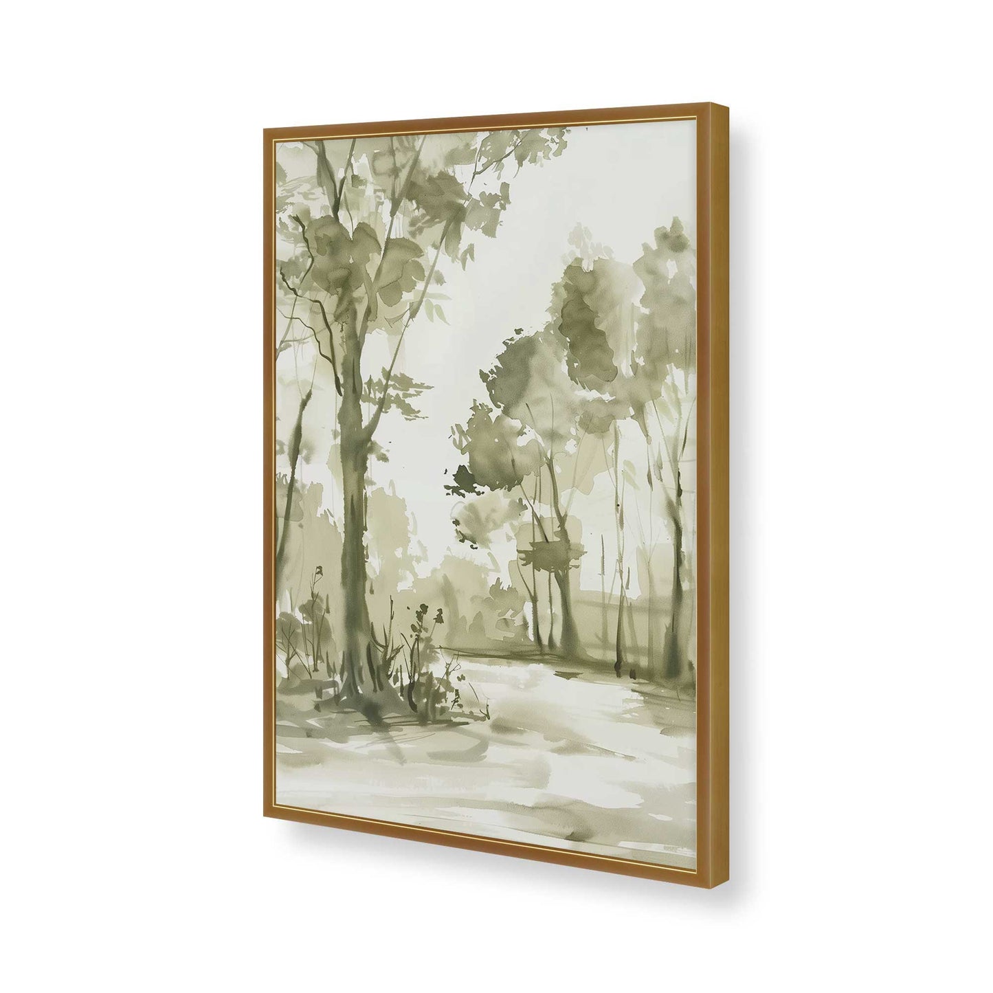 [Color:Polished Gold], Picture of art in a Polished Gold frame of the corner