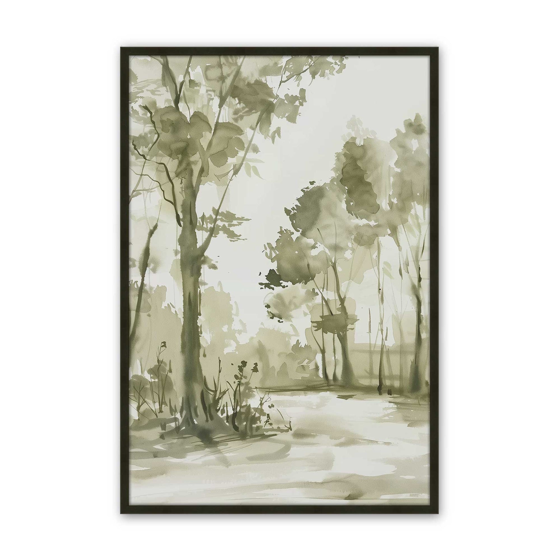 [Color:Satin Black], Picture of art in a Satin Black frame