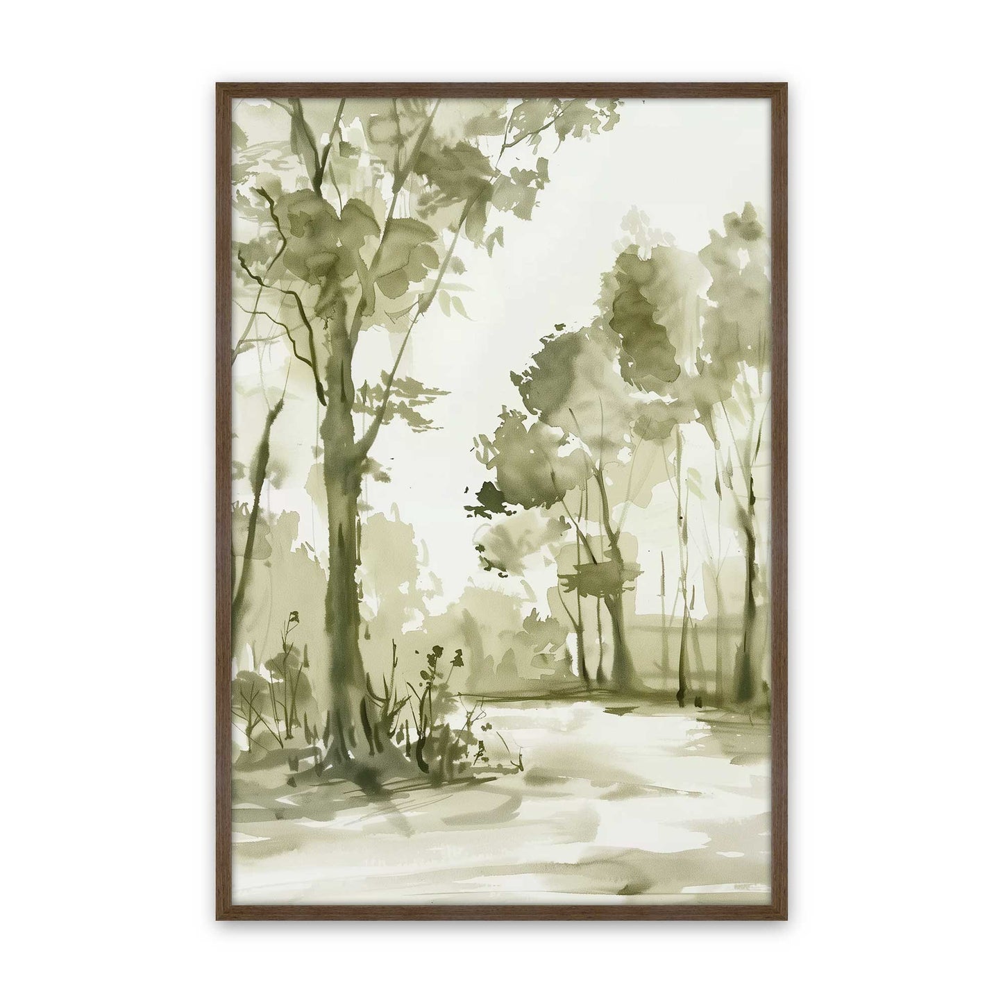 [Color:Walnut], Picture of art in a Walnut frame