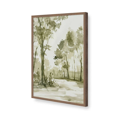 [Color:Walnut], Picture of art in a Walnut frame of the corner