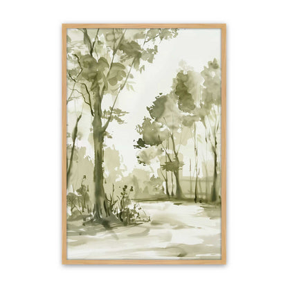 [Color:American Maple], Picture of art in a American Maple frame