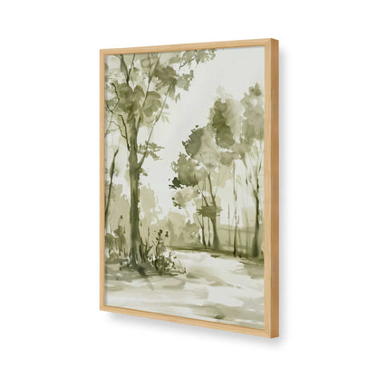 [Color:American Maple], Picture of art in a American Maple frame of the corner
