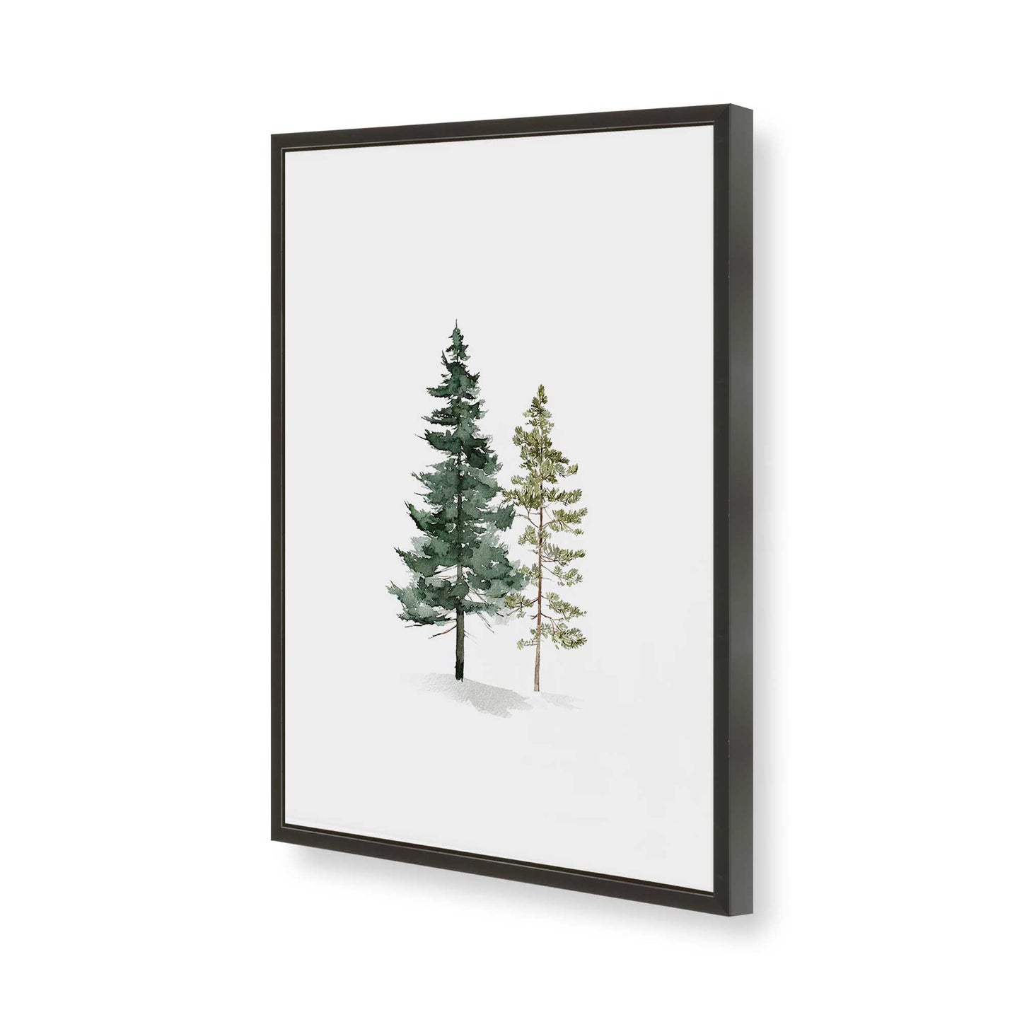 [Color:Satin Black], Picture of art in a Satin Black frame of the corner