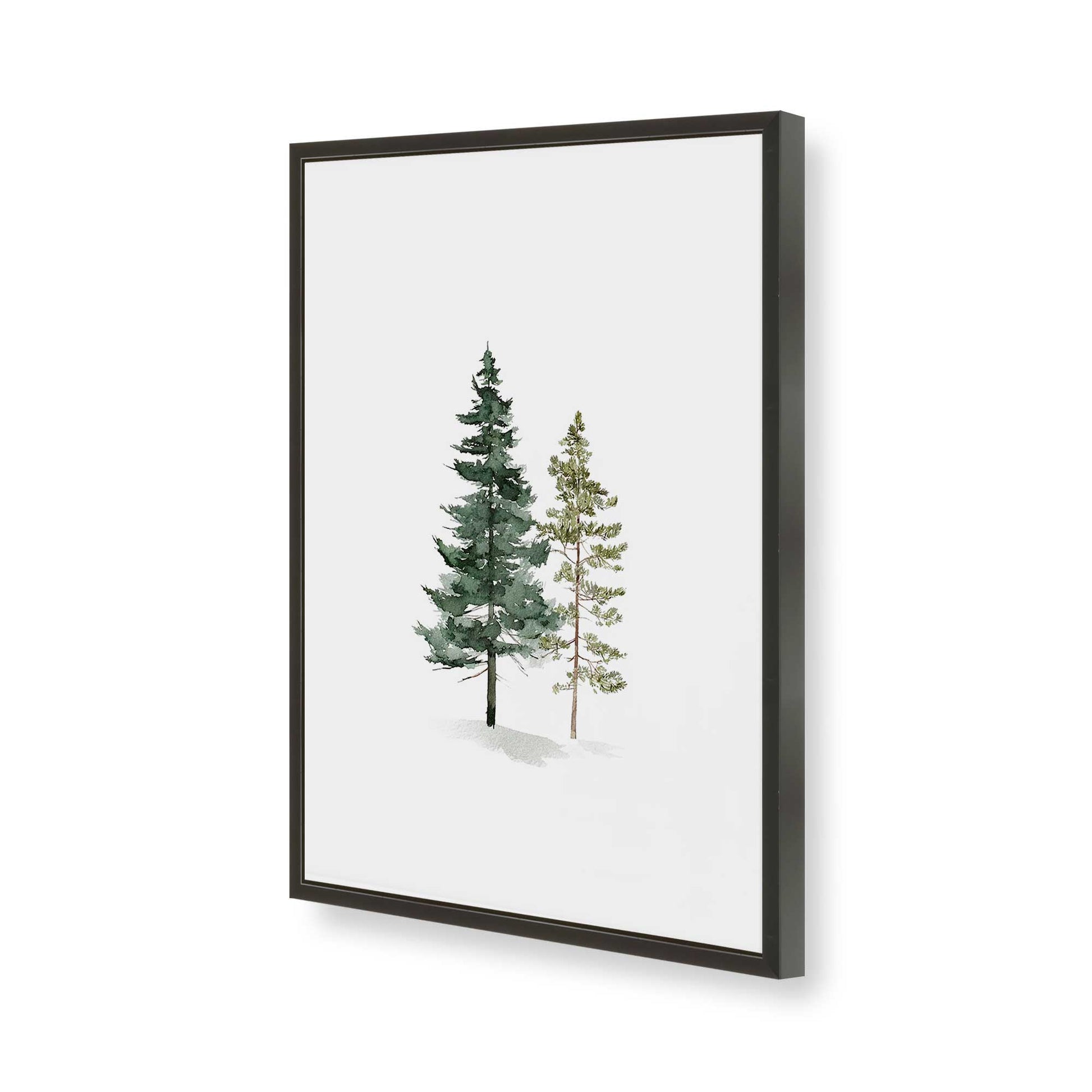 [Color:Satin Black], Picture of art in a Satin Black frame of the corner