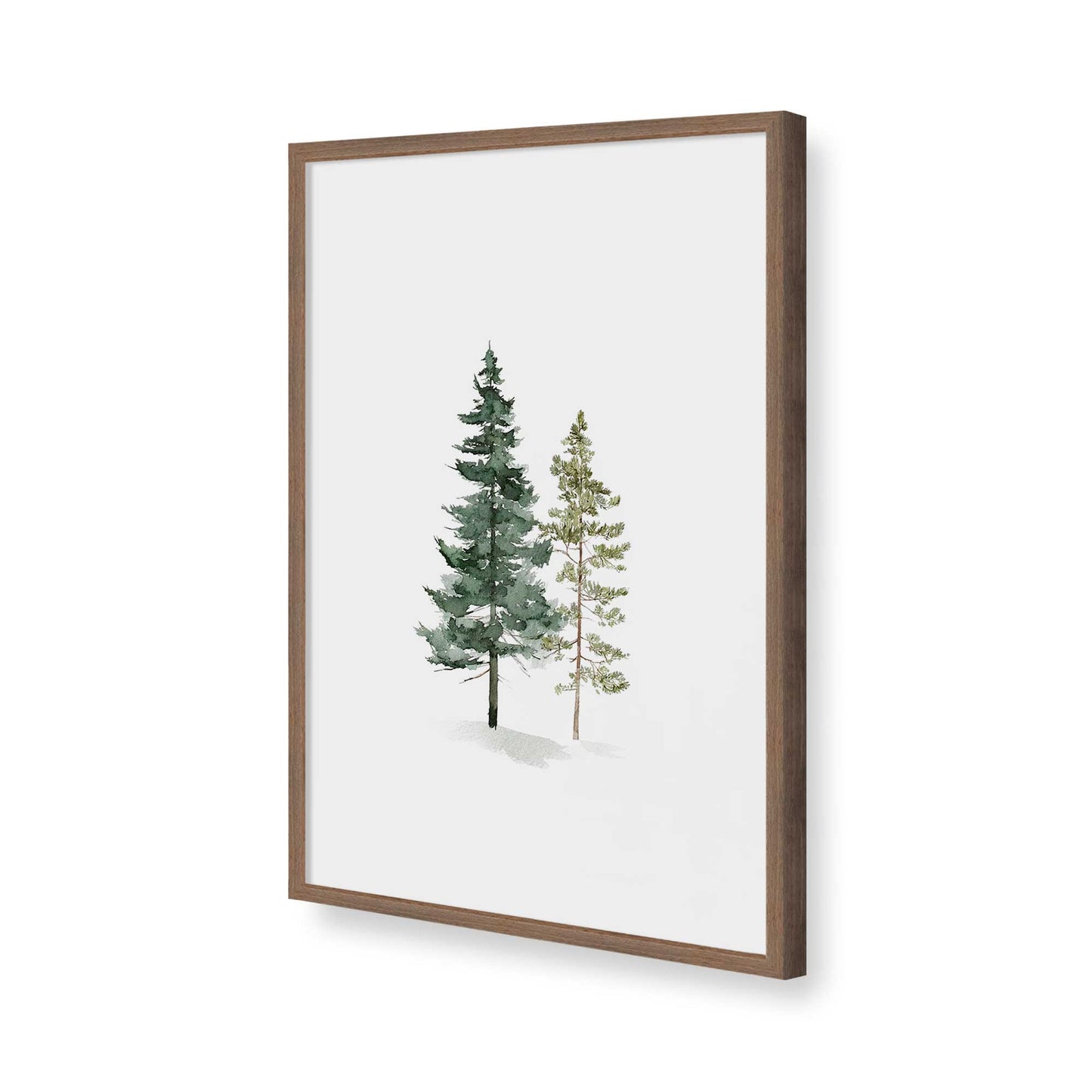[Color:Walnut], Picture of art in a Walnut frame of the corner