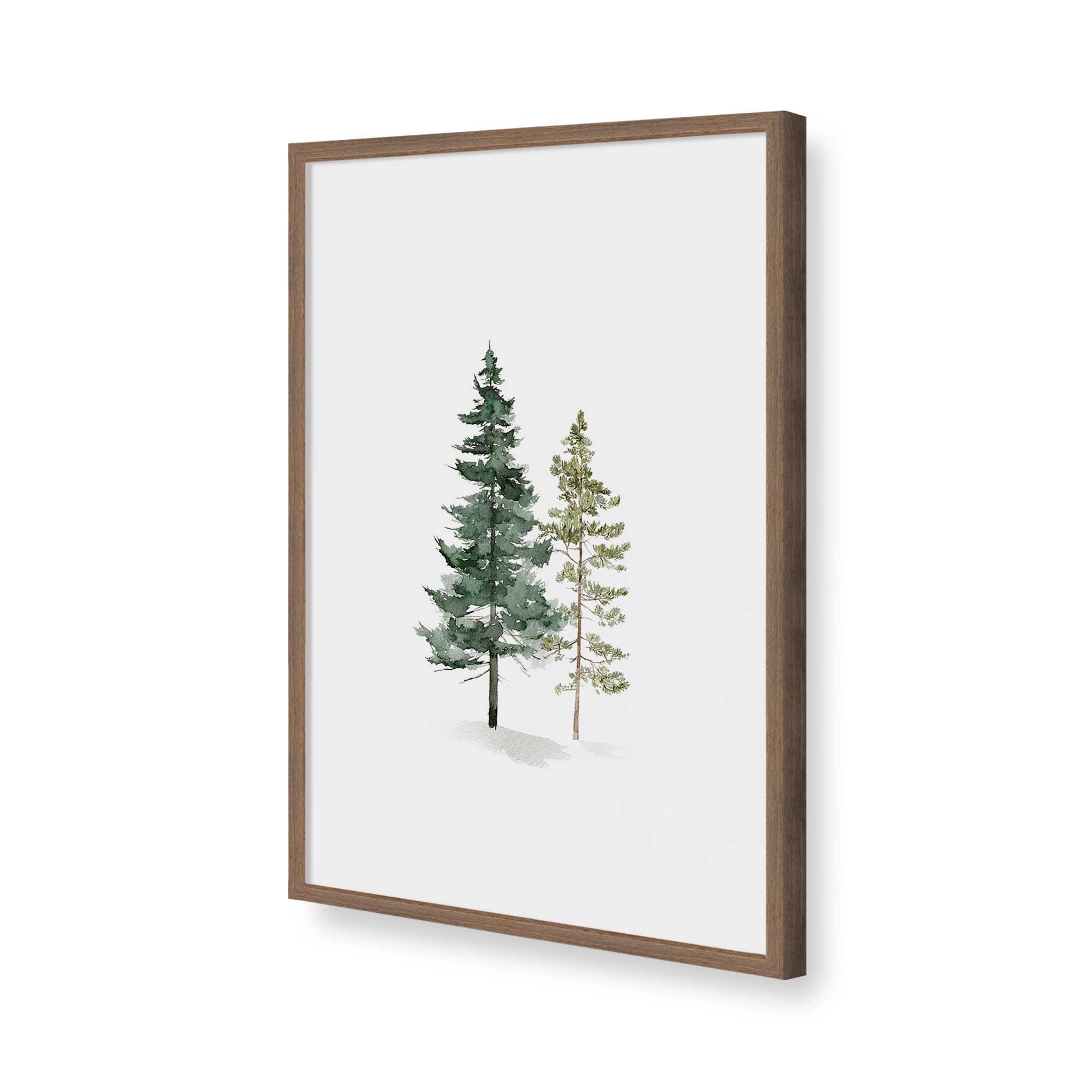 [Color:Walnut], Picture of art in a Walnut frame of the corner