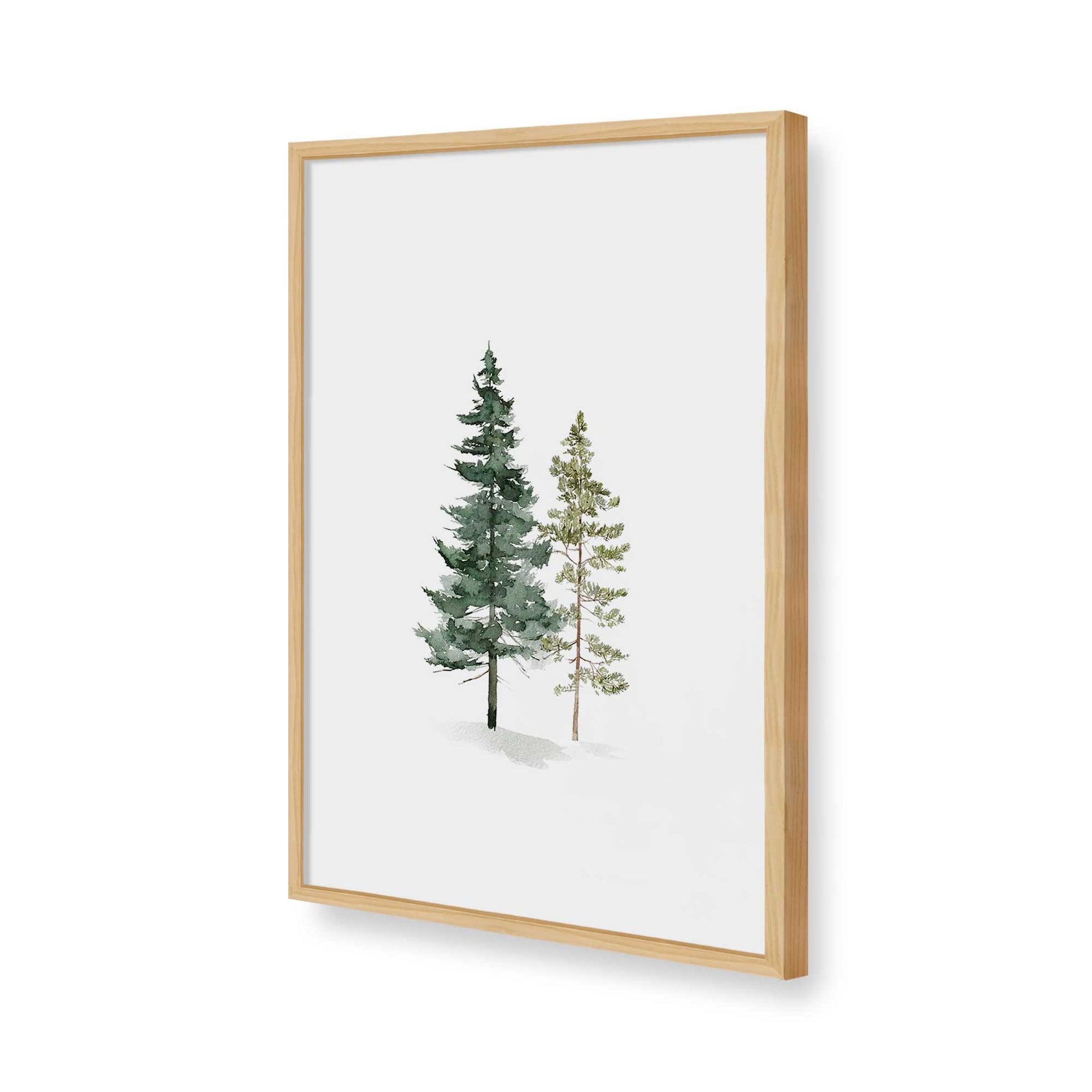 [Color:American Maple], Picture of art in a American Maple frame of the corner