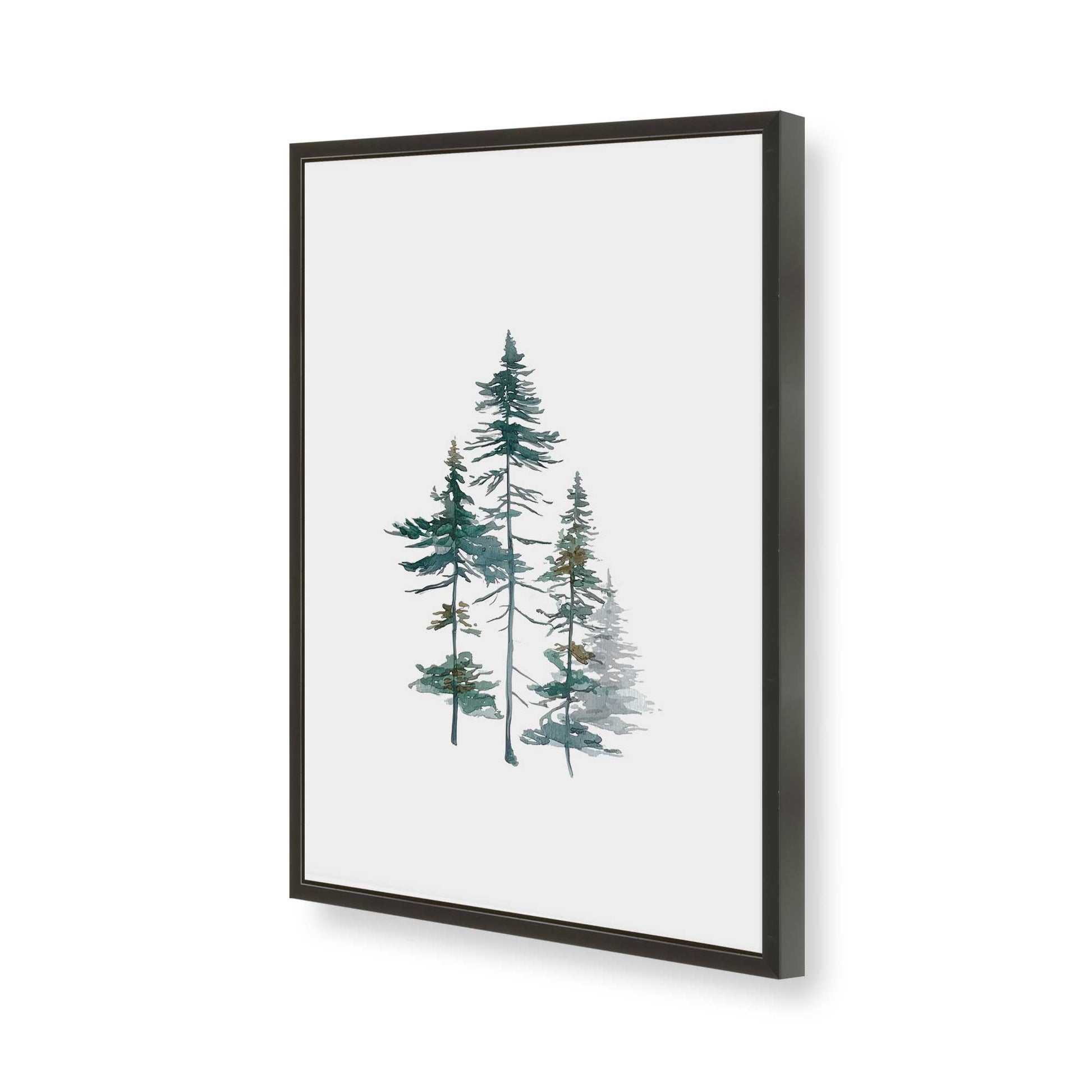 [Color:Satin Black], Picture of art in a Satin Black frame of the corner