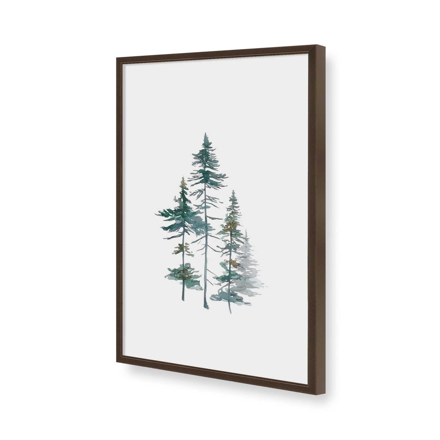 [Color:Brown], Picture of art in a Brown frame of the corner