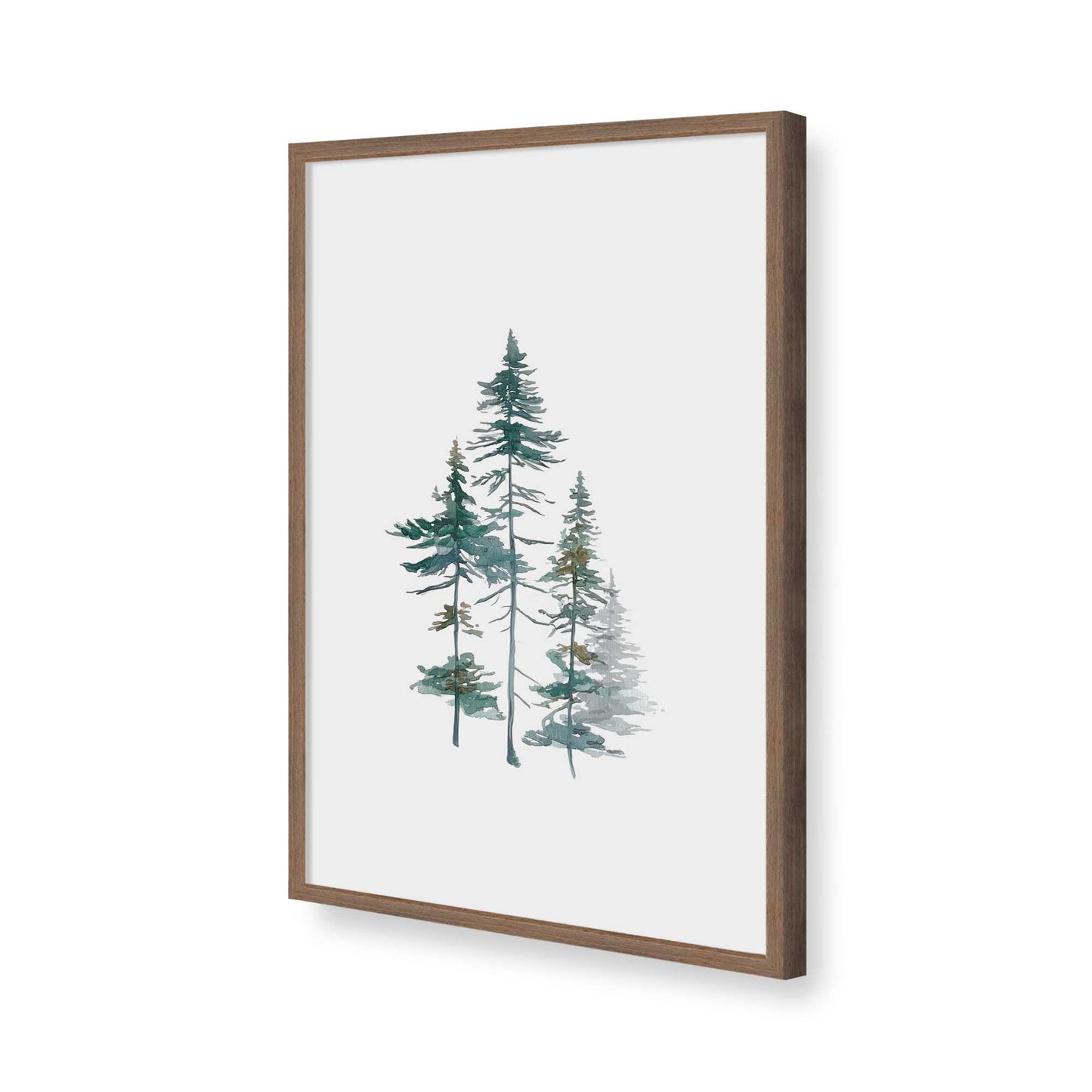 [Color:Walnut], Picture of art in a Walnut frame of the corner