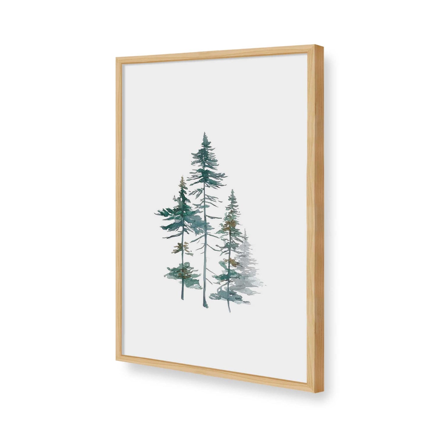 [Color:American Maple], Picture of art in a American Maple frame of the corner