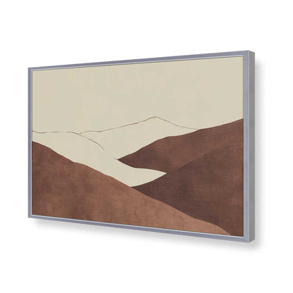 [Color:Polished Chrome], Picture of art in a Polished Chrome frame of the corner