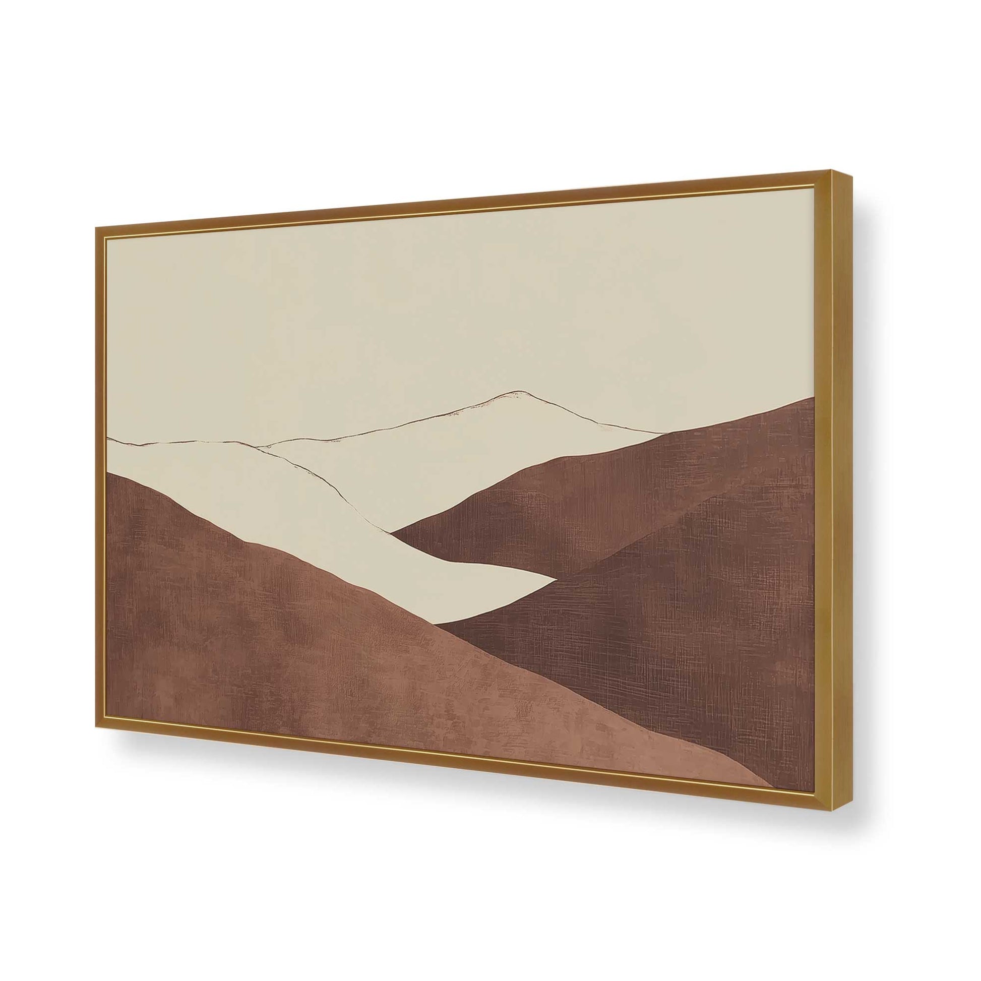 [Color:Polished Gold], Picture of art in a Polished Gold frame of the corner