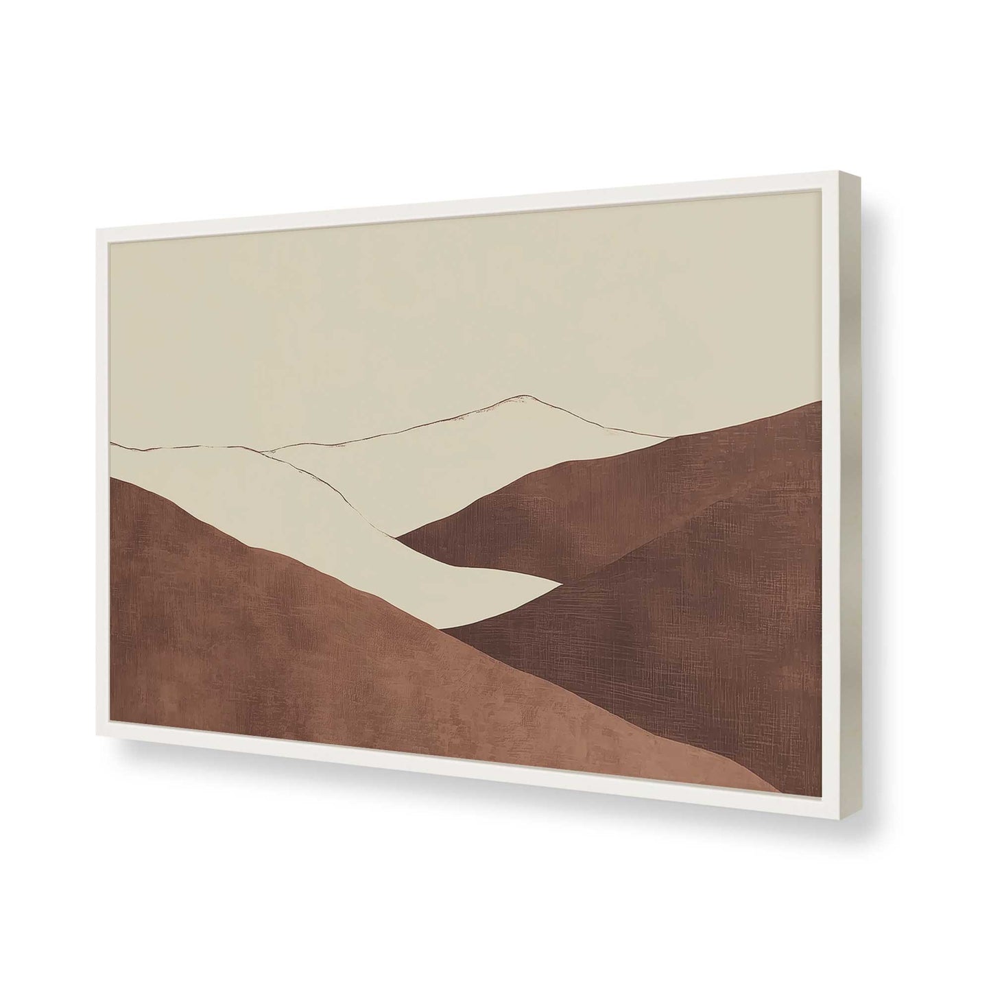 [Color:Opaque White], Picture of art in a Opaque White frame of the corner