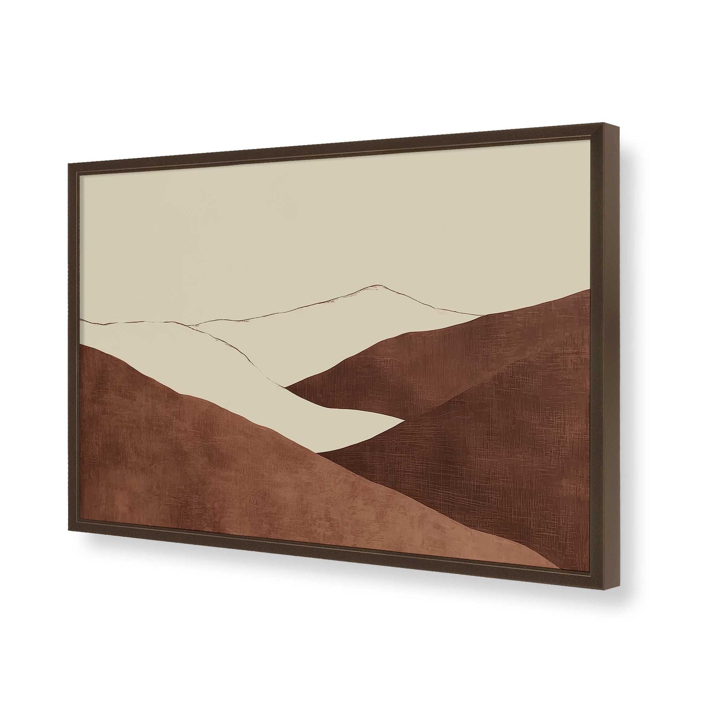 [Color:Belvinder Brown], Picture of art in a Belvinder Brown frame of the corner