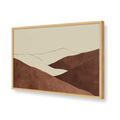 [Color:American Maple], Picture of art in a American Maple frame of the corner