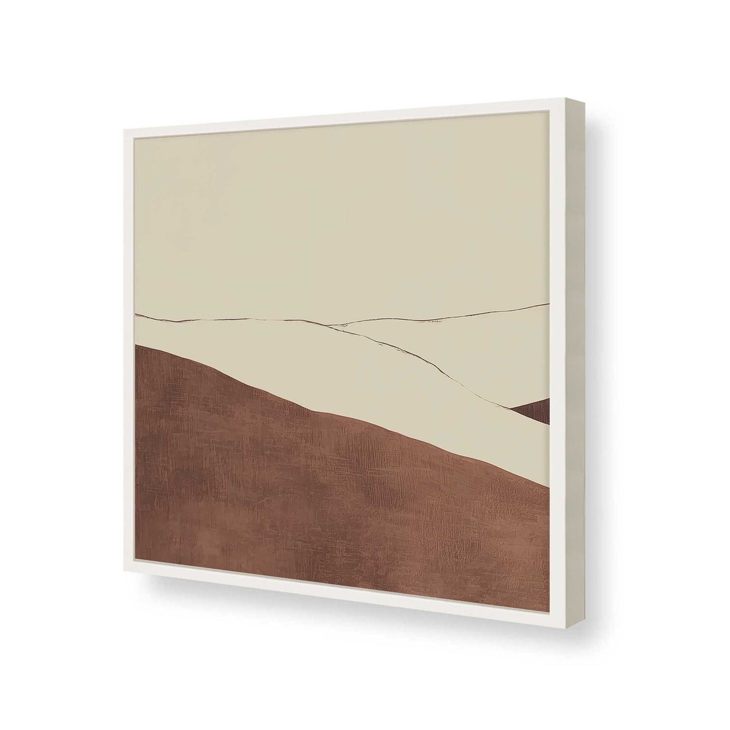 [Color:Opaque White], Picture of art in a Opaque White frame of the corner