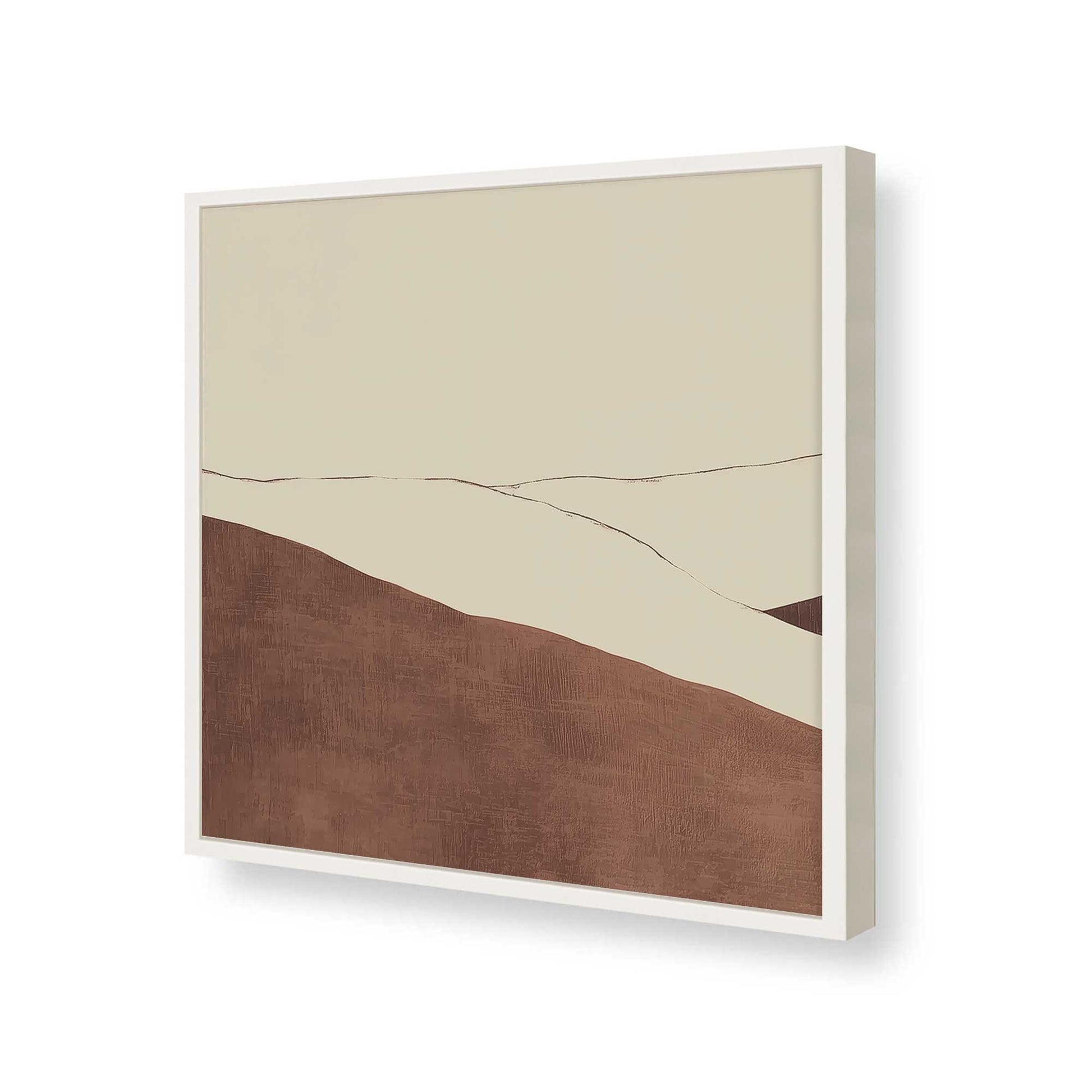 [Color:Opaque White], Picture of art in a Opaque White frame of the corner