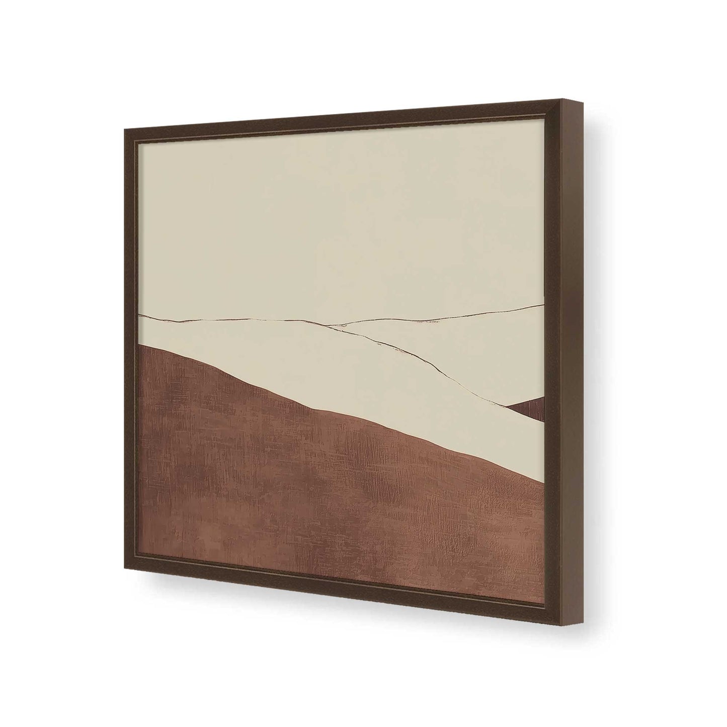 [Color:Espresso], Picture of art in a Espresso frame of the corner