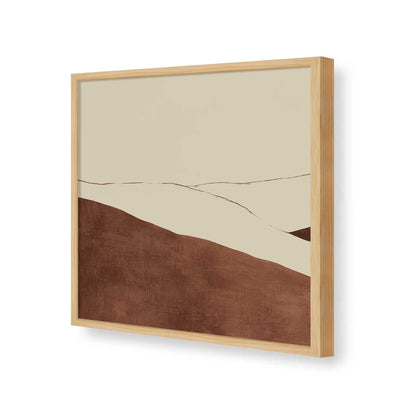 [Color:American Maple], Picture of art in a American Maple frame of the corner