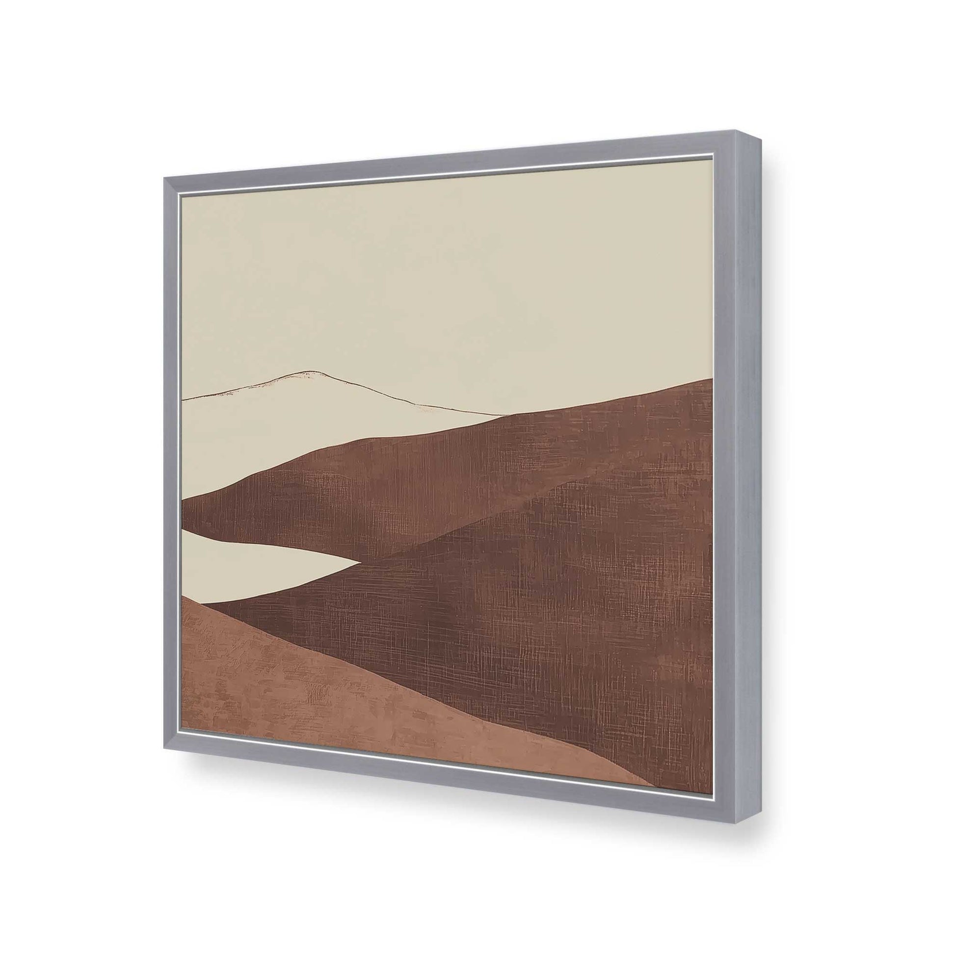 [Color:Polished Chrome], Picture of art in a Polished Chrome frame of the corner