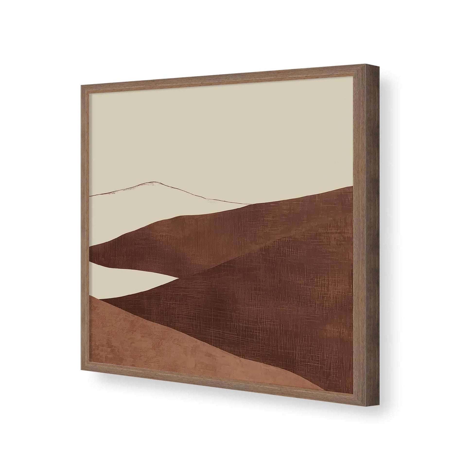 [Color:Walnut], Picture of art in a Walnut frame of the corner