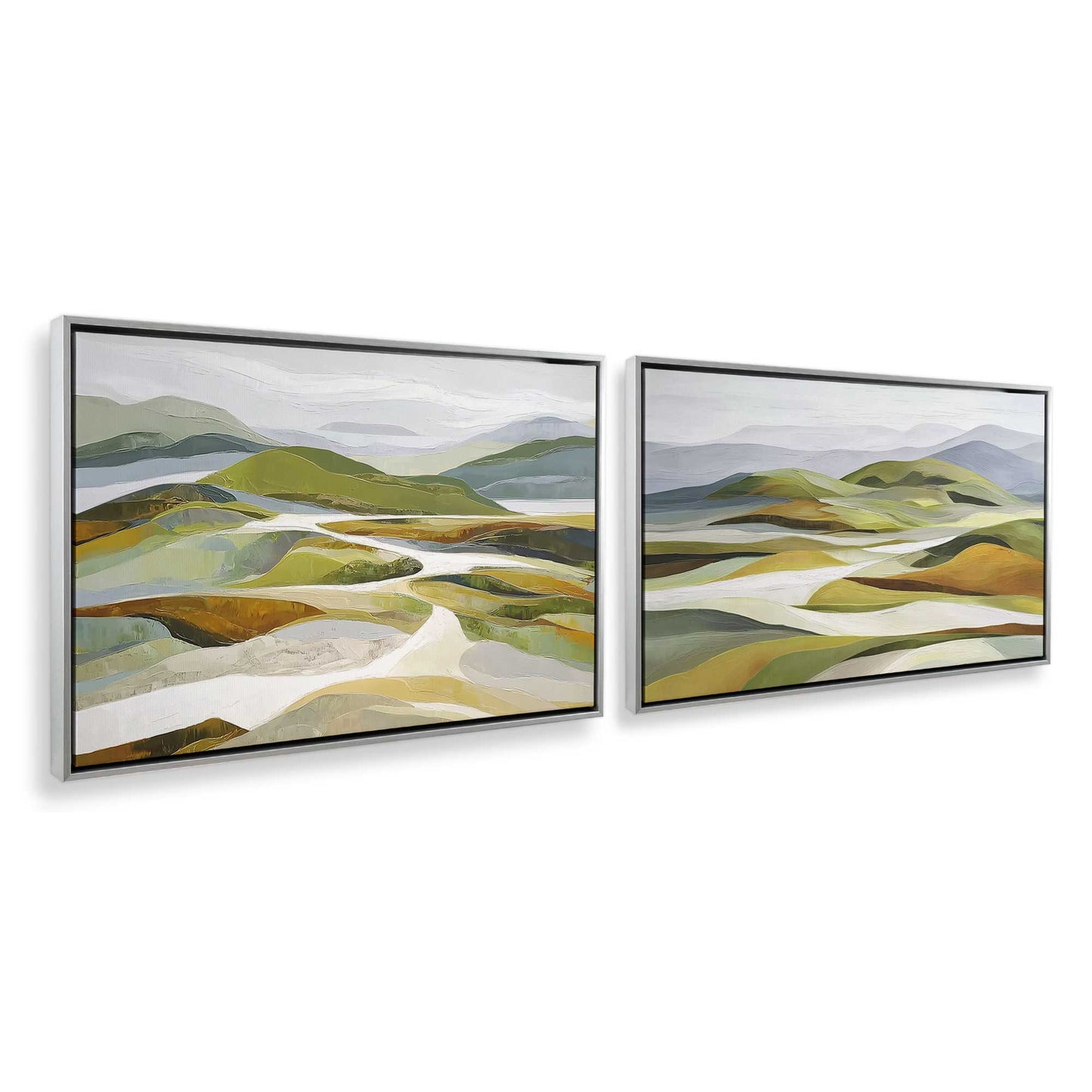 [Color:Polished Chrome], Picture of art in a Polished Chrome frame at an angle