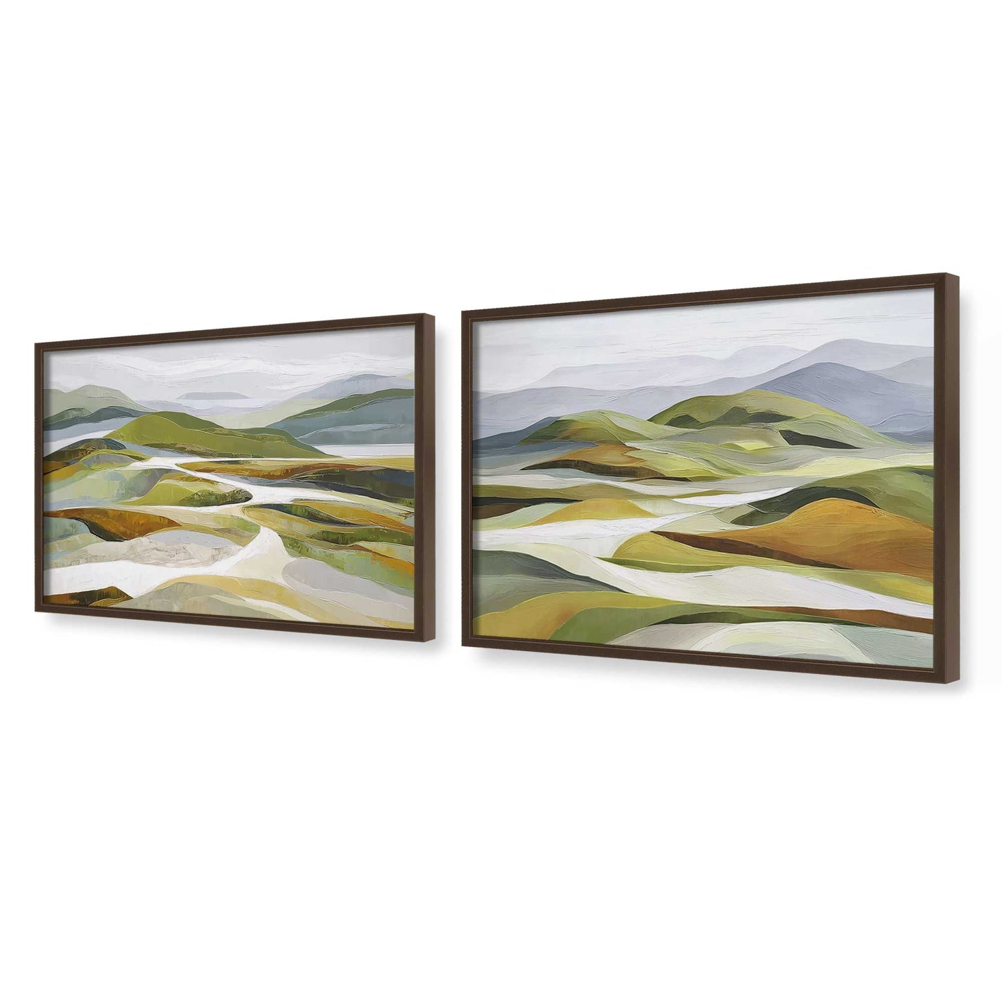 [Color:Belvinder Brown], Picture of art in a Belvinder Brown frame at an angle