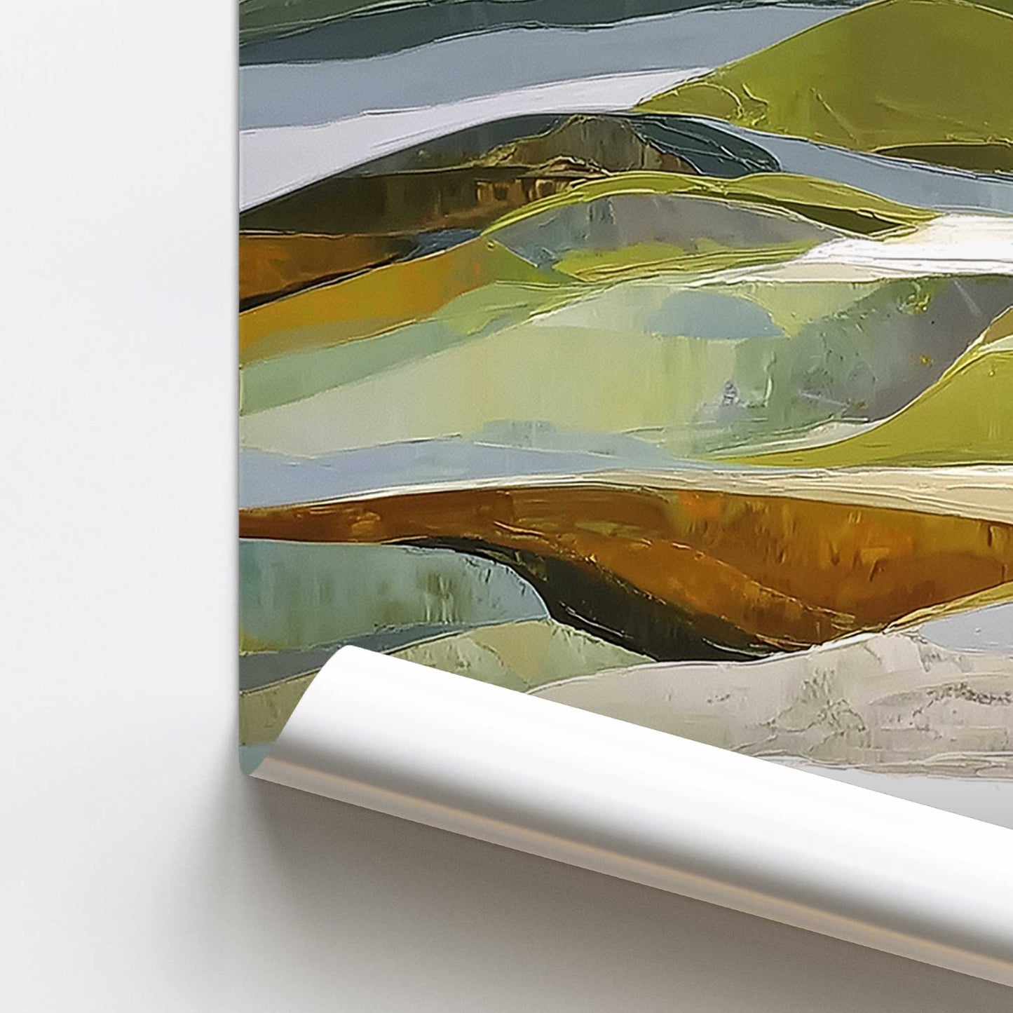 [color:Rolled Print], Picture of close up of art