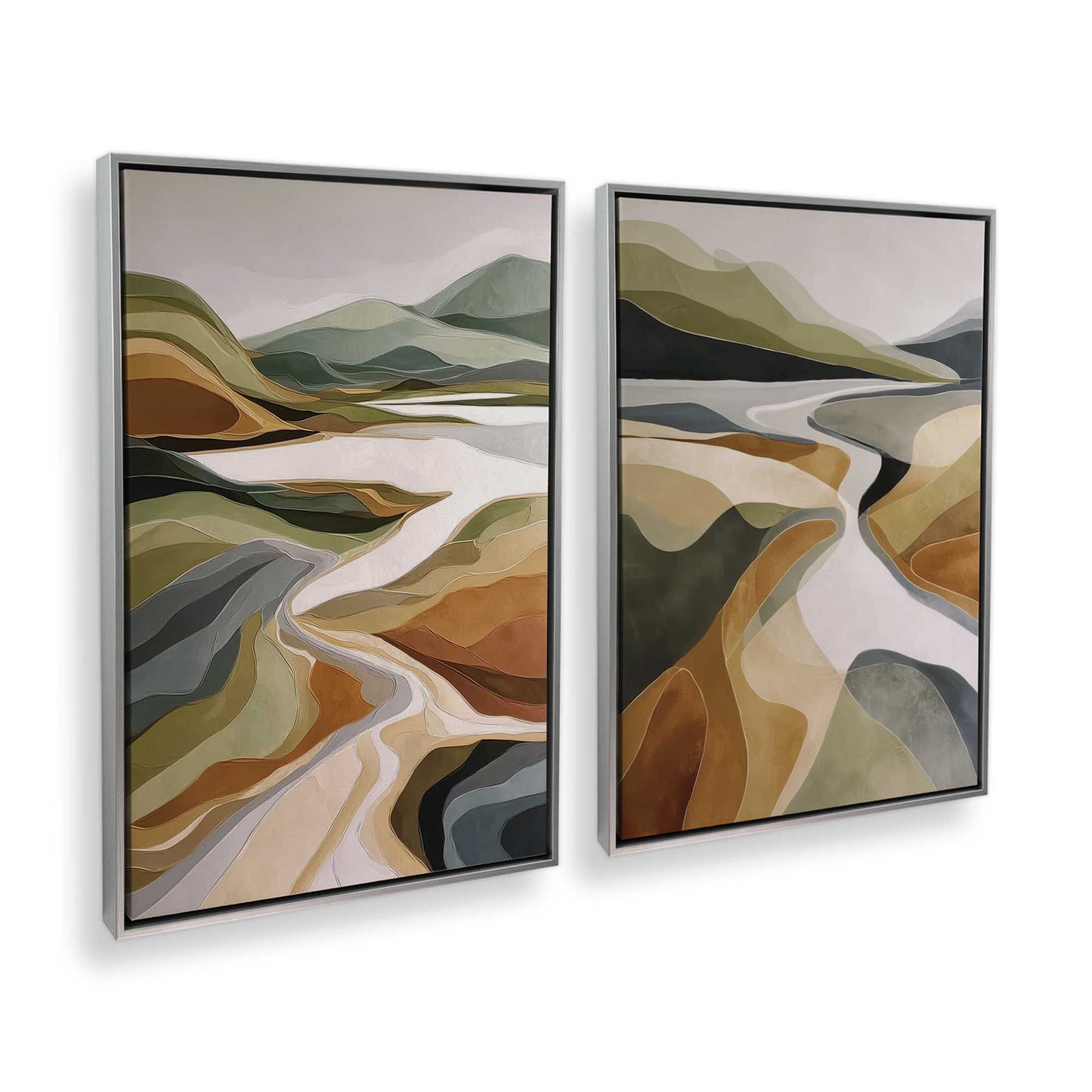[Color:Polished Chrome], Picture of art in a Polished Chrome frame at an angle