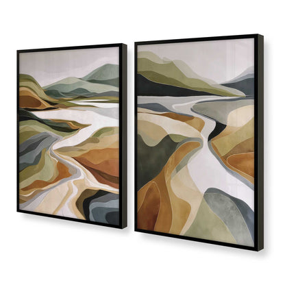 [Color:Satin Black], Picture of art in a Satin Black frame at an angle