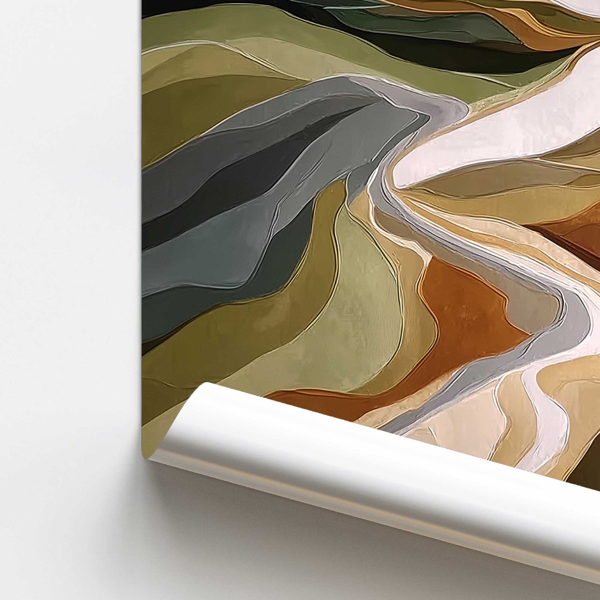 [color:Rolled Print], Picture of close up of art