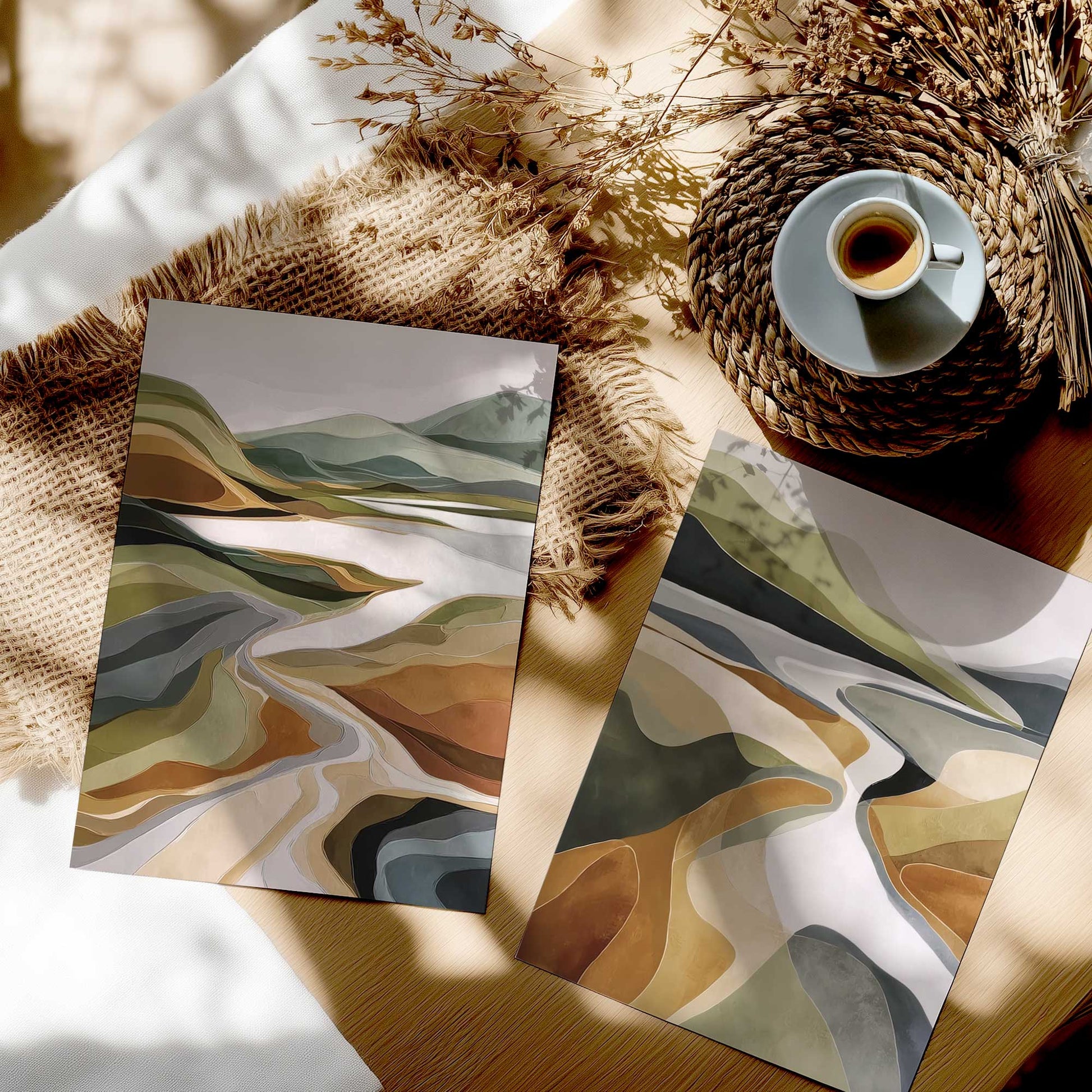 [color:Rolled Print], Picture in a room