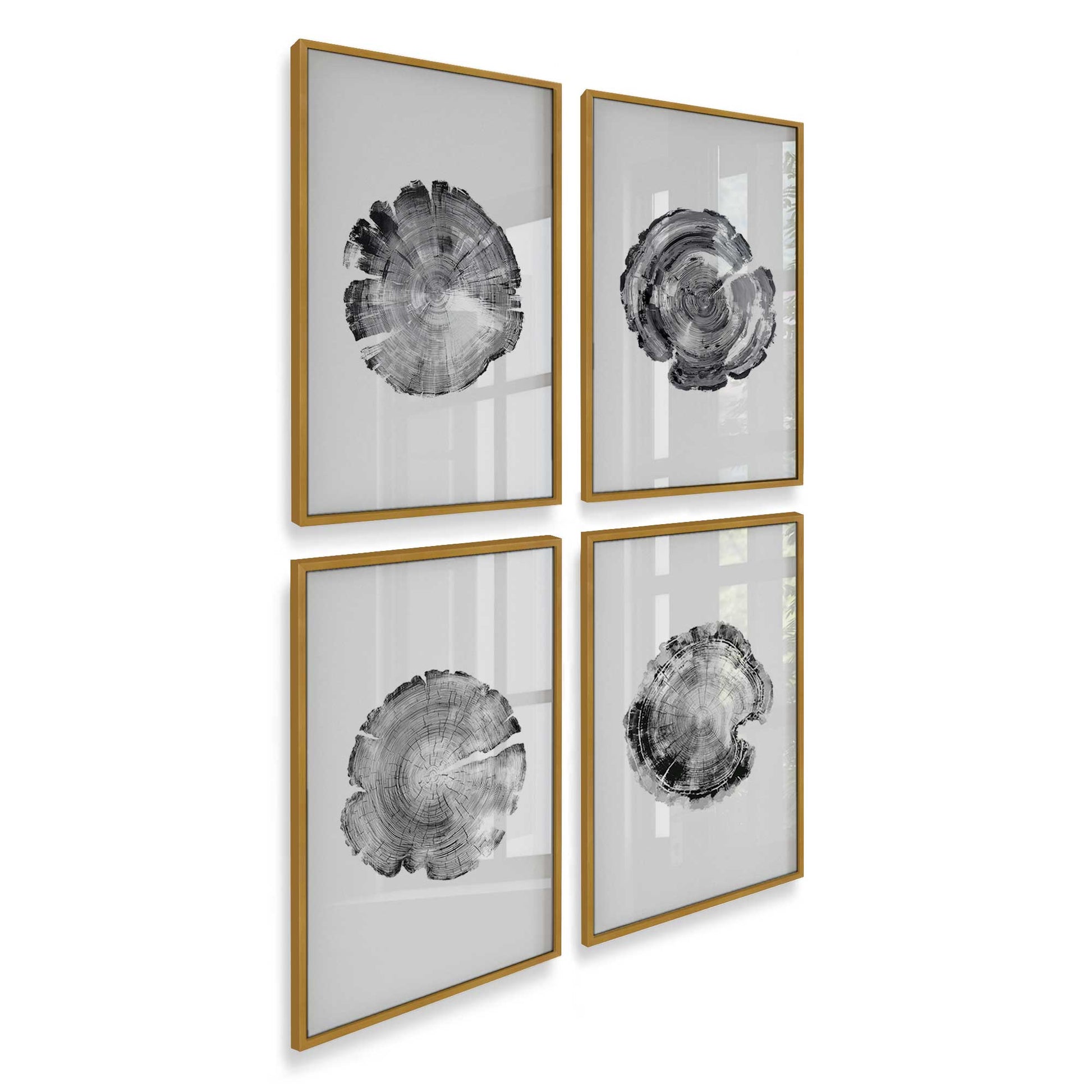[Color:Polished Gold], Picture of art in a Polished Gold frame of the corner