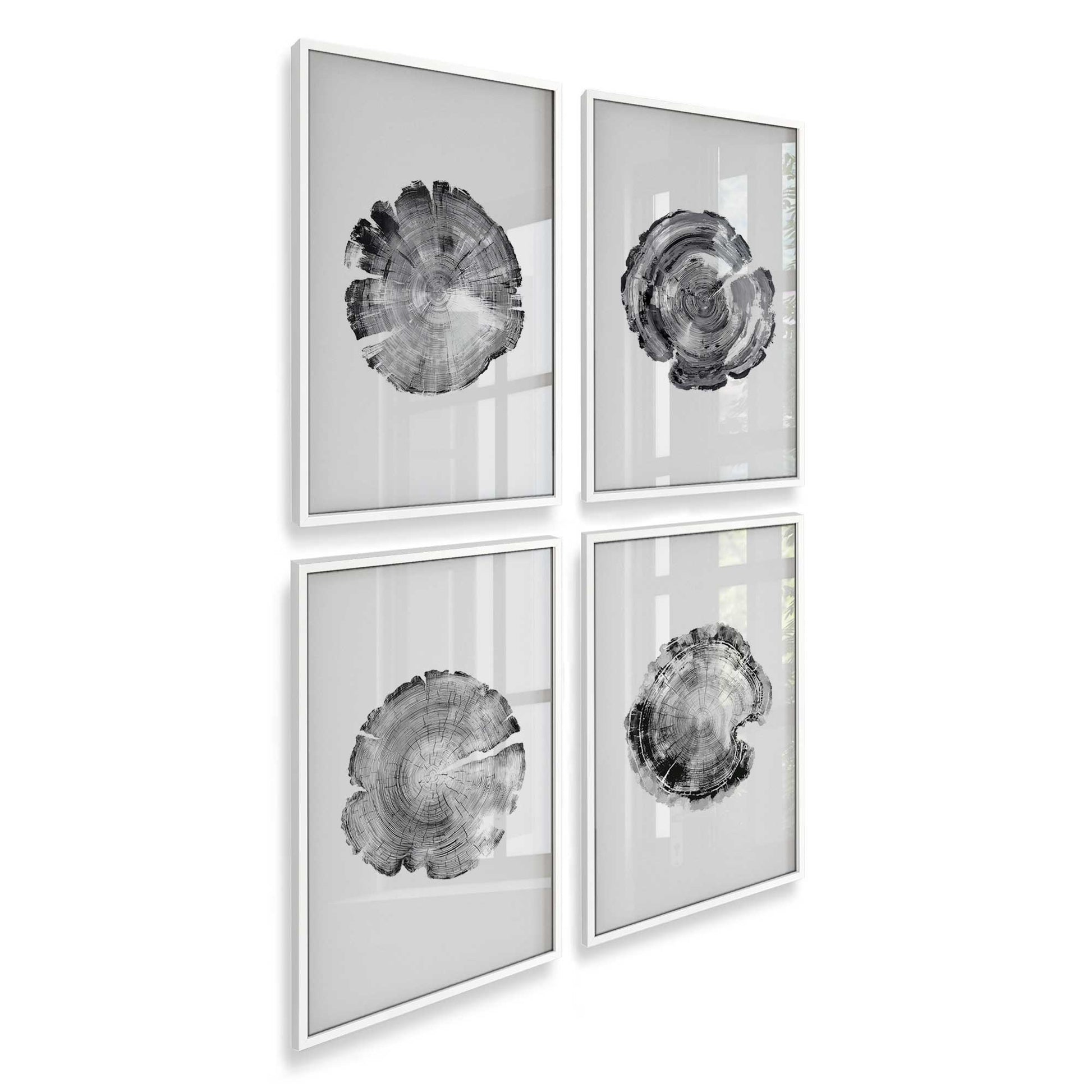 [Color:Opaque White], Picture of art in an Opaque White frame at an angle
