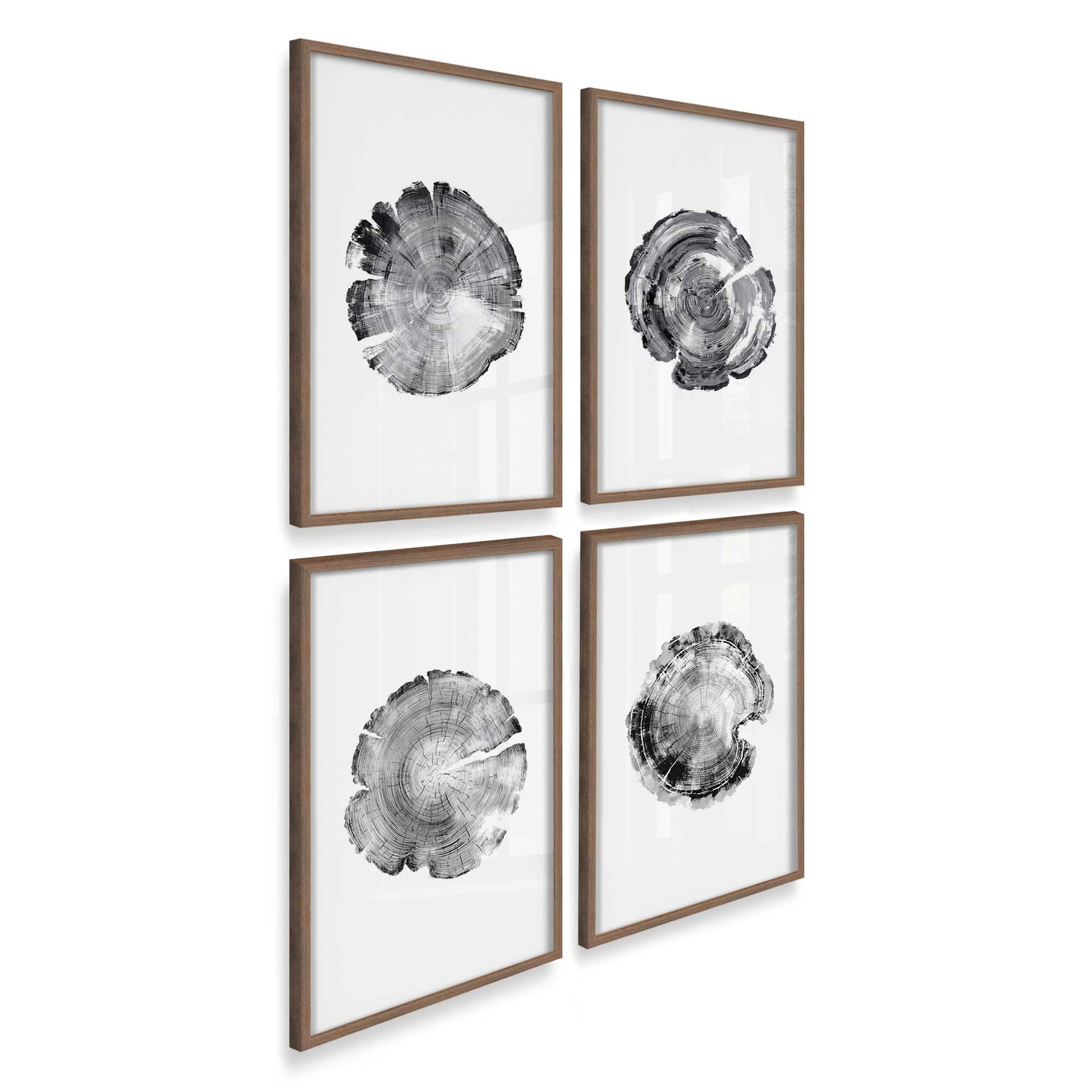 [Color:Walnut], Picture of art in a Walnut frame at an angle