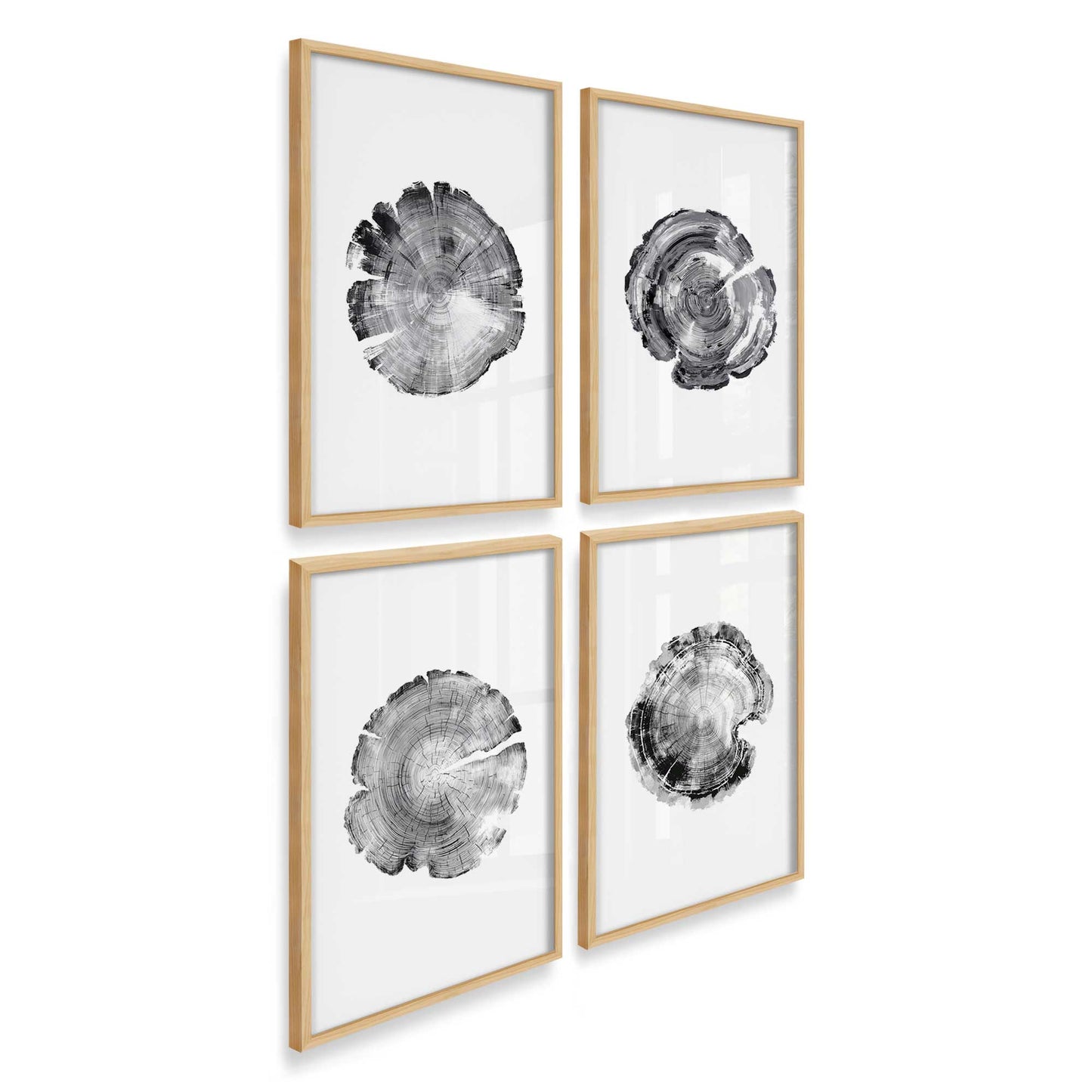 [Color:American Maple], Picture of art in an American Maple frame at an angle