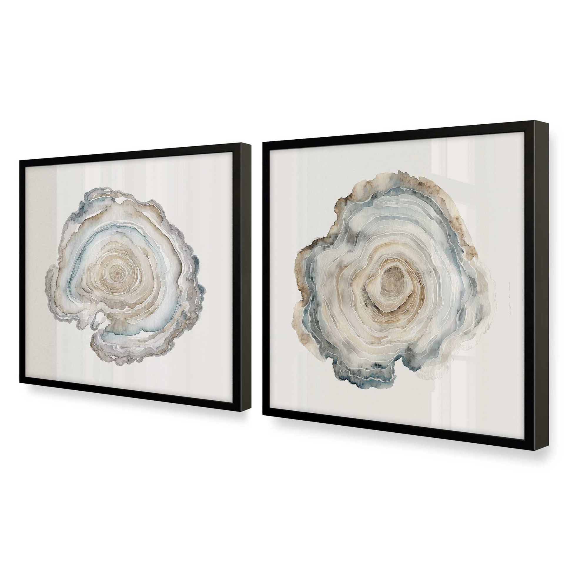 [Color:Satin Black], Picture of art in a Satin Black frame at an angle