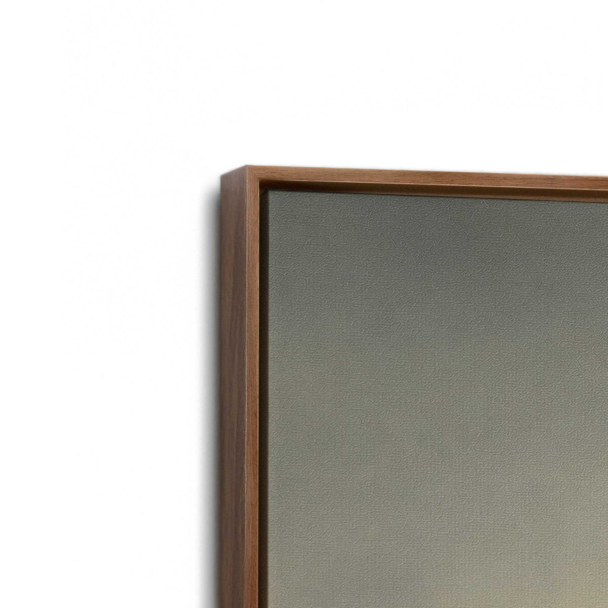 [Color:Walnut], Picture of art in a Walnut frame at an angle