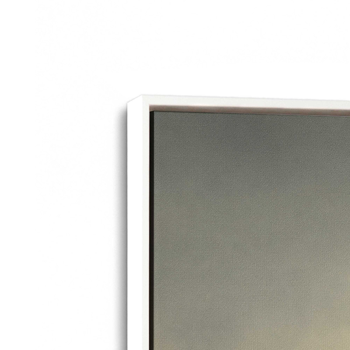 [Color:Opaque White], Picture of art in a White frame at an angle