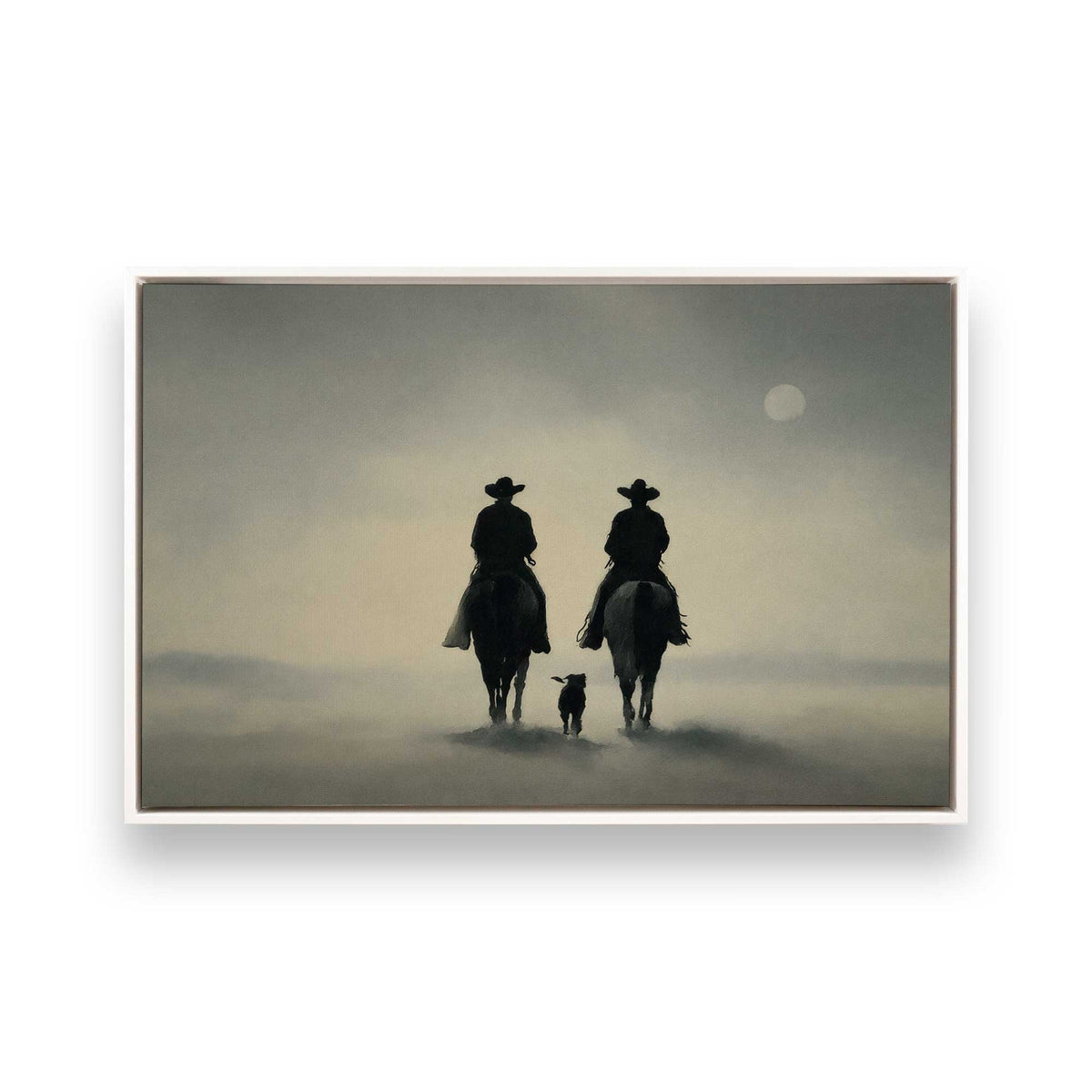 [Color:Opaque White], Picture of art in a White frame