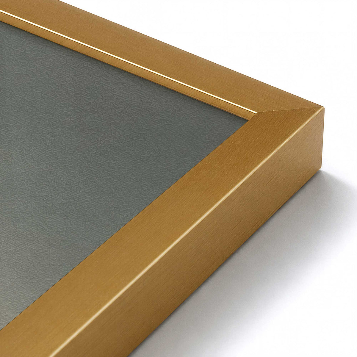 [Color:Polished Gold], Picture of art in a Polished Gold frame at an angle