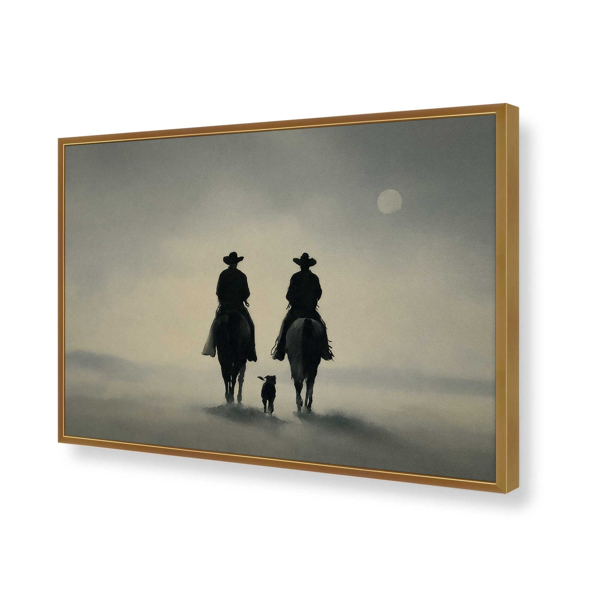 [Color:Polished Gold], Picture of art in a Polished Gold frame of the corner
