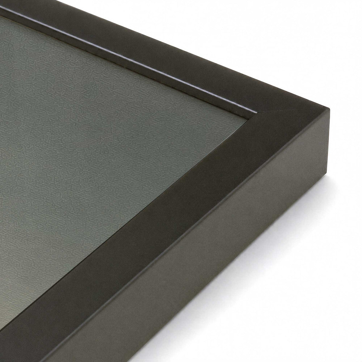 [Color:Satin Black], Picture of art in a Satin Black frame at an angle