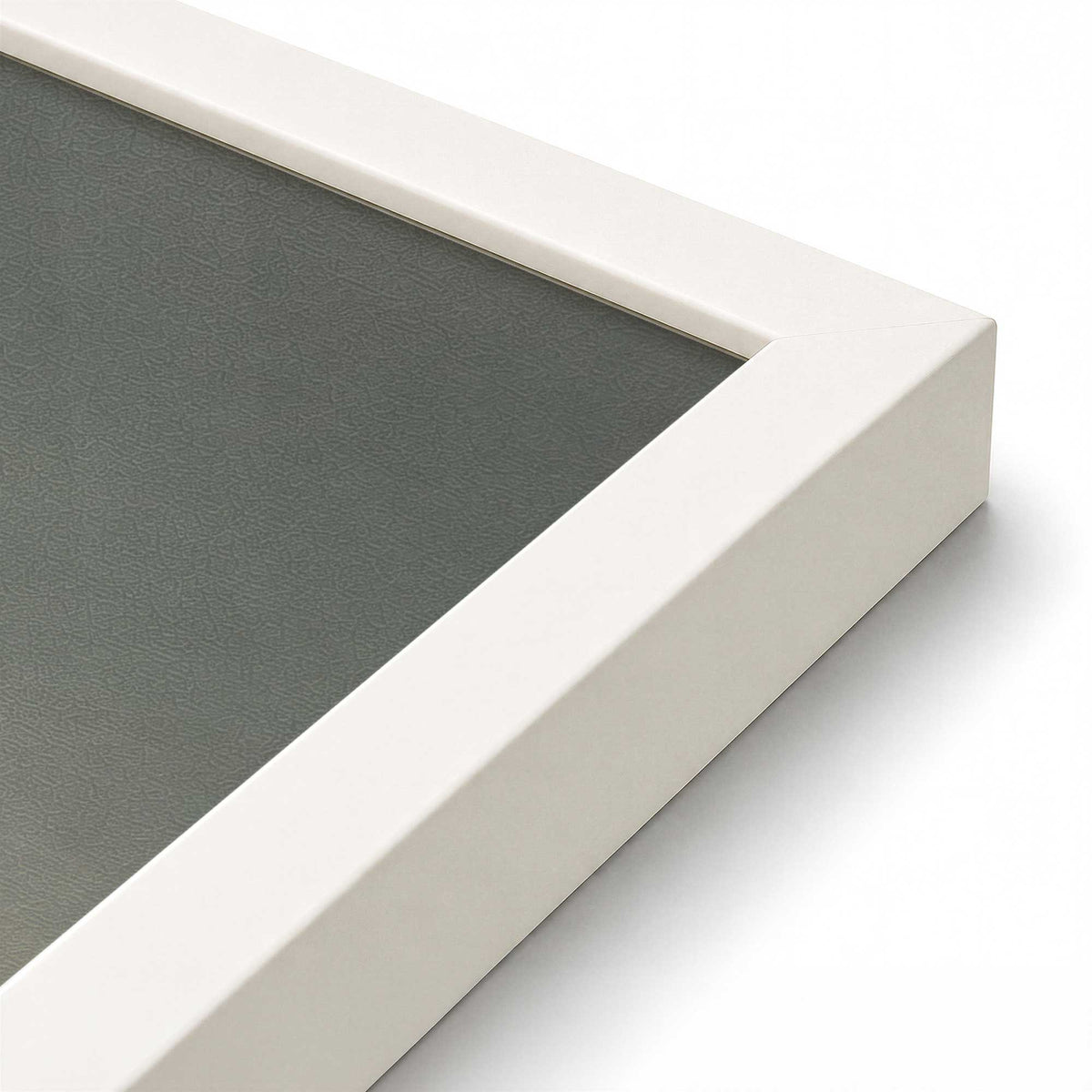 [Color:Opaque White], Picture of art in a Opaque White frame at an angle