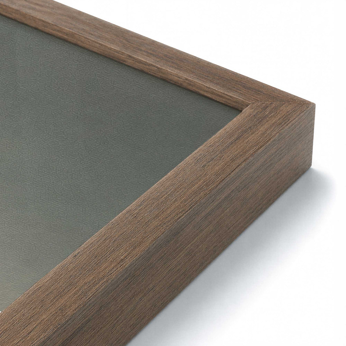 [Color:Walnut], Picture of art in a Walnut frame at an angle