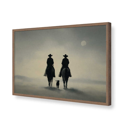 [Color:Walnut], Picture of art in a Walnut frame of the corner