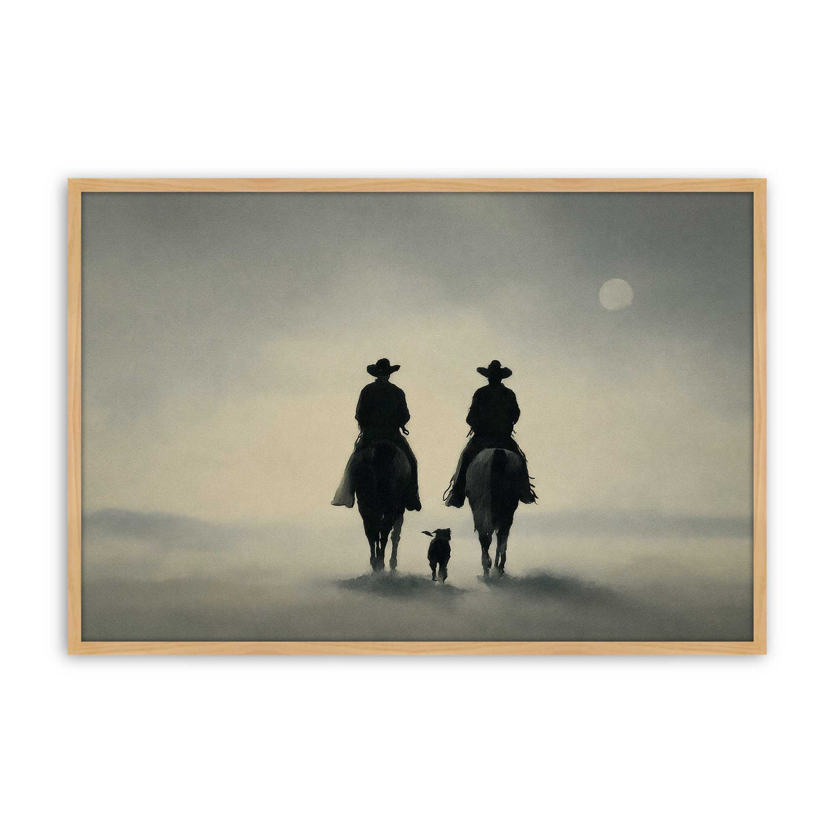[Color:American Maple], Picture of art in a Polished Chrome frame