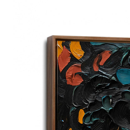 [Color:Walnut], Picture of art in a Walnut frame at an angle
